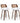 Artiss Wooden Bar Stools Set of 2 Swivel Kitchen Counter Stool Chair 60cm Seat Height