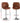 Artiss 1X Bar Stool Bentwood Swivel Adjustable Kitchen Dining Counter Stool Leather Brown