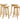 Artiss 4x Bar Stools Bamboo Rattan Stool Counter Chair Kitchen Barstools