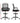 Artiss Office Chair Drafting Chairs Stool Computer Desk Studios Mesh Black