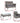 Gardeon 4 Seater Outdoor Sofa Set Wicker Setting Table Chair Furniture Grey