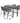 Gardeon 5-Piece Outdoor Bar Set Dining Table Rope Chair Patio Bistro Set