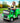 Rigo Kids Ride On Car Garbage Truck Police Light 12V Electric Toys Cars Green