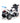 Rigo Kids Electric Ride On Patrol Police Car BMW-Inspired S1K 6V Battery White