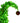 Christabelle 4ft Christmas Gremlin Tree Curved Top Red Bauble Built In Green & White LED Lights Foot Pedal Control