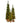 Christabelle Set of 3 Pre-Lit Christmas Trees Green Pine w/LED Lights, Hessian Base & Individual Plugs Varying Heights