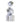 Swishmas 83cm Triple Christmas Silver Giftbox Stack Display with Lights