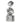 Swishmas 83cm Triple Christmas Silver Giftbox Stack Display with Lights