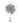Christabelle Christmas Tree Topper Poinsettia Decoration Ornament Silver Petals