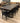 Rustica 9pc Dining Set 240cm Table 8 Chair Solid Timber Wood Seat Black