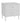 Lisa Wavy Fluted Bedside Table in White