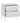 Lisa Wavy Fluted Bedside Table in White
