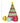 Jingle Jollys Christmas Inflatable Gift Tree 2.2M Height Flashing Light Decorations Illuminated