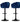 Artiss Set of 2 Bar Stools Kitchen Stool Swivel Chair Gas Lift Velvet Chairs Blue Nessah