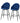 Artiss Set of 2 Bar Stools Kitchen Stool Dining Chairs Velvet Chair Barstool Blue Mesial