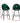 Artiss Set of 2 Bar Stools Kitchen Stool Dining Chairs Velvet Chair Barstool Green Mesial