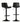 Artiss Bar Stools Kitchen Swivel Gas Lift Stool Leather Dining Chairs Black x2