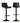 Artiss Bar Stools Kitchen Swivel Gas Lift Stool Leather Dining Chairs Black x2