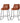 Artiss Set of 2 Bar Stools Kitchen Metal Bar Stool Dining Chairs PU Leather Brown