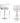 Artiss Bar Stools Kitchen Stool Chairs Metal Barstool Dining Chair Swivel White
