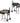 Grillz 2-in-1 Offset BBQ Smoker - Black