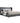 Artiss Issa Bed Frame Fabric Gas Lift Storage - Grey King