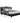 Artiss Pier Bed Frame Fabric - Charcoal King