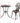 Gardeon 3PC Outdoor Setting Cast Aluminium Bistro Table Chair Patio Bronze