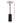 Devanti Portable Gas Patio Heater - Black and Silver