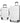 Wanderlite 2pcs Luggage Trolley Set Travel Suitcase TSA Hard Case White