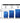 Wanderlite 3pc Luggage Travel Sets Suitcase Trolley TSA Lock Blue