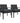Set of 2 Outdoor Dining Chairs Wicker Chair Patio Garden Furniture Lounge Setting Bistro Set Cafe Cushion Gardeon Black