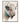 50cmx70cm Great White Buffalo Black Frame Canvas Wall Art