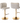 2x Faux Leather Golden Base Swivel Bar Stools- Beige