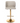 2x Faux Leather Golden Base Swivel Bar Stools- Beige