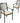 Fiji Metal Outdoor Dining chair with cushions (1 pair)