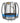 Kahuna Classic 6ft Trampoline Free Safety Net Spring Pad Mat Ladder Basketball Set- Blue