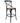 Aster Crossback Bar Stools Dining Chair Solid Birch Timber Rattan Seat - Black