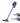 Devanti 150 Cordless Handheld Stick Vacuum Cleaner 2 Speed   Purple And Grey